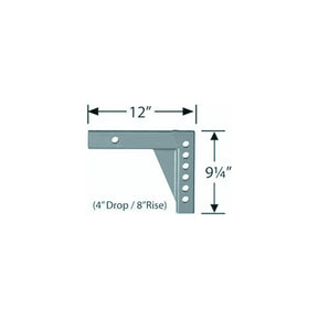 Progress Mfg 90024200 Equal-I-Zer Parts Breakdown Models 6k-14k, 12", 4" Drop, 8" Rise, 2" Shank - image 1