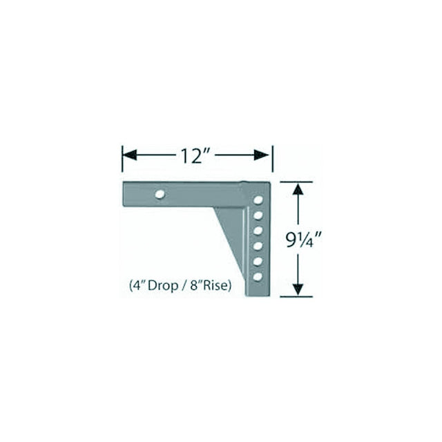 Progress Mfg 90024200 Equal-I-Zer Parts Breakdown Models 6k-14k, 12", 4" Drop, 8" Rise, 2" Shank - image 1