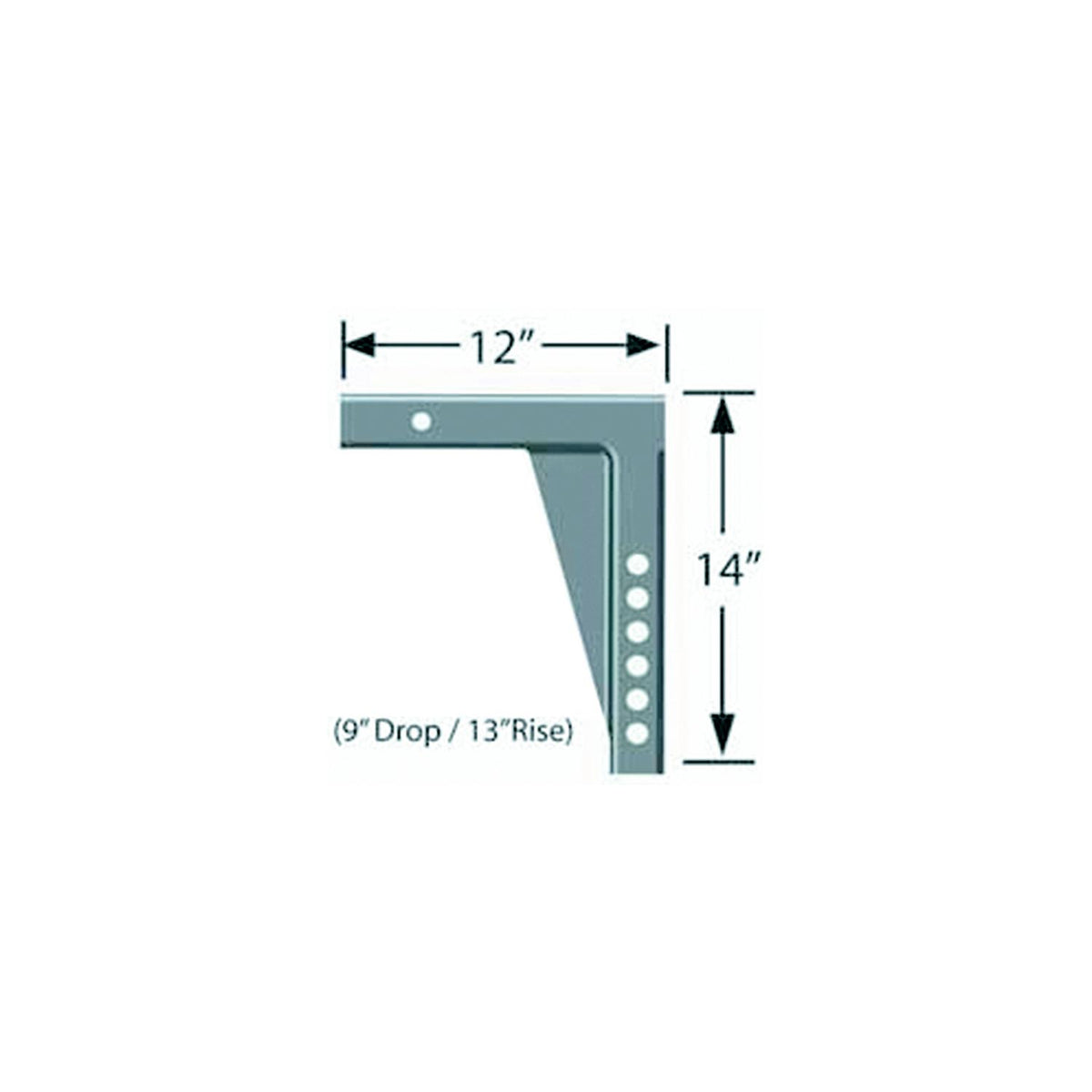 Progress Mfg 90024400 Equal-I-Zer Parts Breakdown Models 6k-14k, 12", 9" Drop, 13" Rise, 2" Shank - image 1