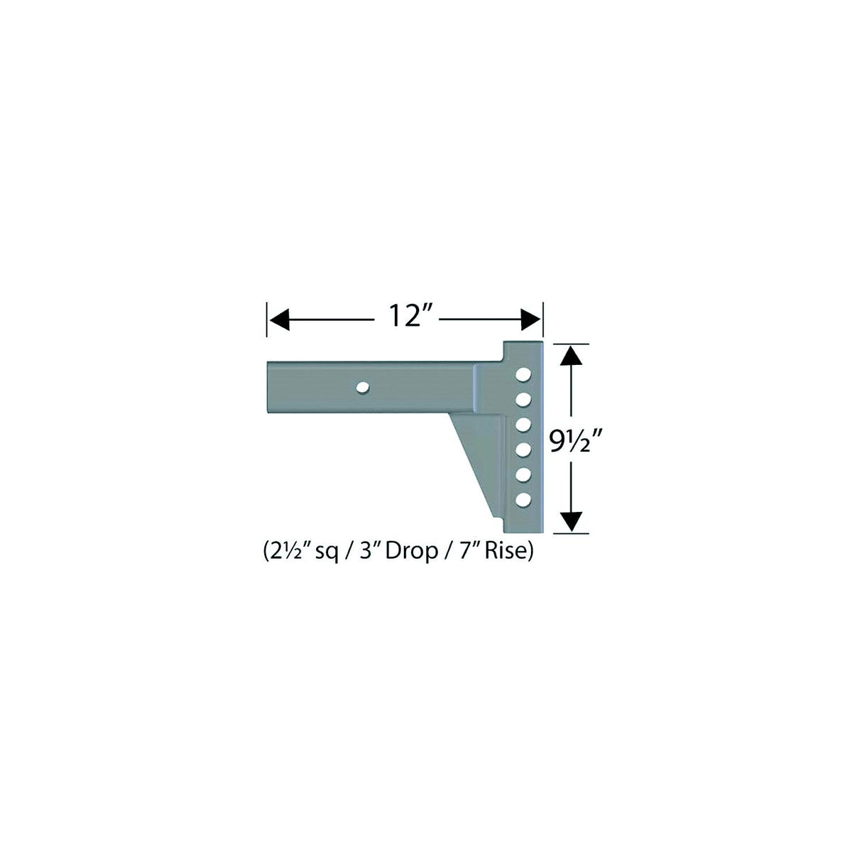 Progress Mfg 90024125 Equal-I-Zer Parts Breakdown Models 6k-14k, 12", 3" Drop, 7" Rise, 2-1/2" Shank - image 1
