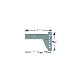 Progress Mfg 90024125 Equal-I-Zer Parts Breakdown Models 6k-14k, 12", 3" Drop, 7" Rise, 2-1/2" Shank - image 1