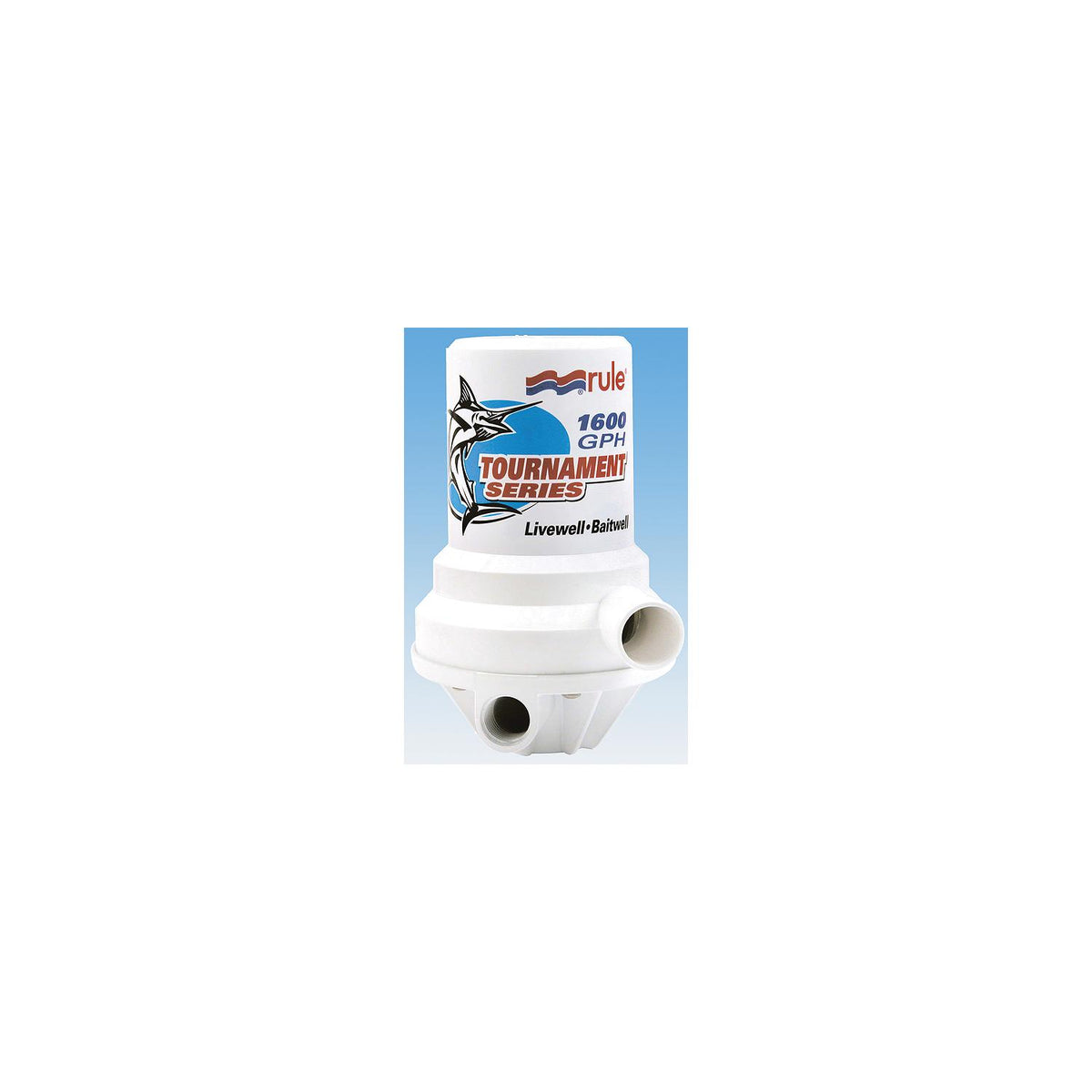 Rule Tournament Series 1600 GPH Livewell Pump Dual Port [209FDP] - official Rule product image 2