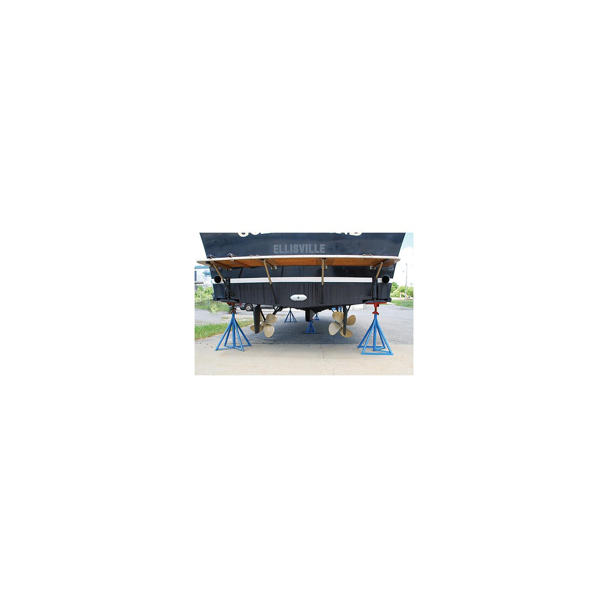 Brownell Boat Stands Powerboat Stand w/Orange Flat Top 41"-58" - MB0