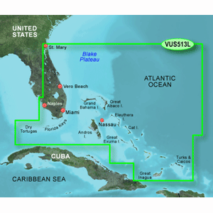 Garmin BlueChart&reg; g3 Vision&reg; HD - VUS513L - Jacksonville - Bahamas - microSD&trade;/SD&trade; - 010-C0742-00
