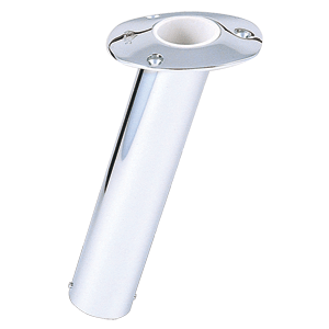 Lee's Tackle Lee's 15° Stainless Steel Flush Mount Rod Holder - 2" O.D. - RH529HS