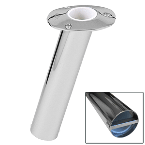 Lee's Tackle Lee's 15&deg; Stainless Steel Bar Pin Rod Holder - 2" O.D. - RH529HS/XS