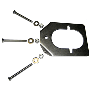 Lee's Tackle Lee's Stainless Steel Backing Plate f/Medium Rod Holders - RH5931