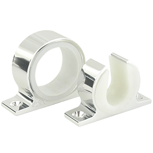 Lee's Tackle Lee's Single Rod Rack Set - Bright Silver Finish - MC70SL
