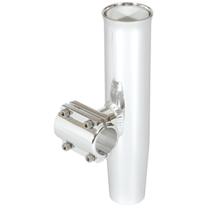 Lee's Tackle Lee's Clamp-On Rod Holder - Silver Aluminum - Horizontal Mount - Fits 1.315" O.D. Pipe - RA5202SL