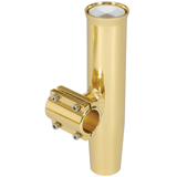 Lee's Tackle Lee's Clamp-On Rod Holder - Gold Aluminum - Horizontal Mount - Fits 1.315" O.D. Pipe - RA5202GL