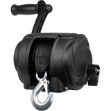 Powerwinch Premier Series Winch 2000lb, 8", Crank Arm - Carbon Black [21300-W-2000-8-B-R] - official Powerwinch product image 2