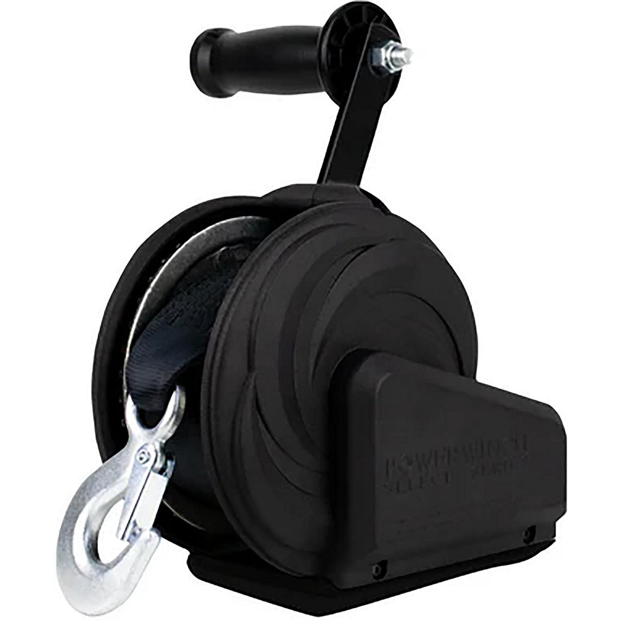 Powerwinch Select Series Winch 1,600lb, 8" Crank Arm - Carbon Black [21400-W-1600-8-B-R] - official Powerwinch product image 2
