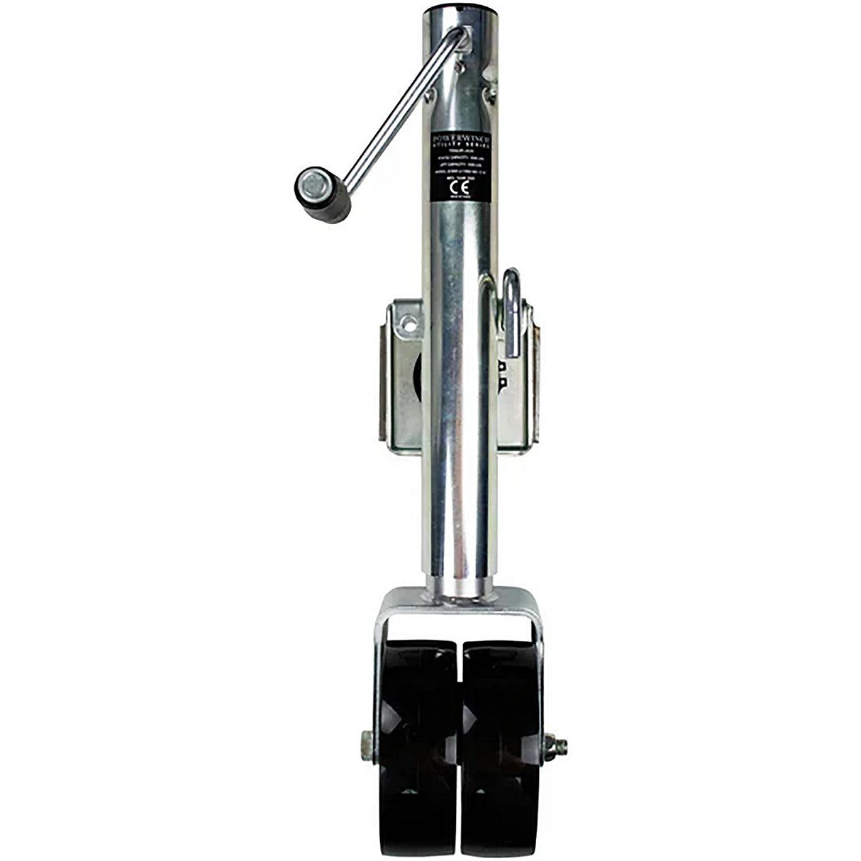 Powerwinch Utility Series Jack - 1500lb, Bolt-On, Double Wheel, Zinc [21500-J-1500-B2-Z-R] - official Powerwinch product image 2