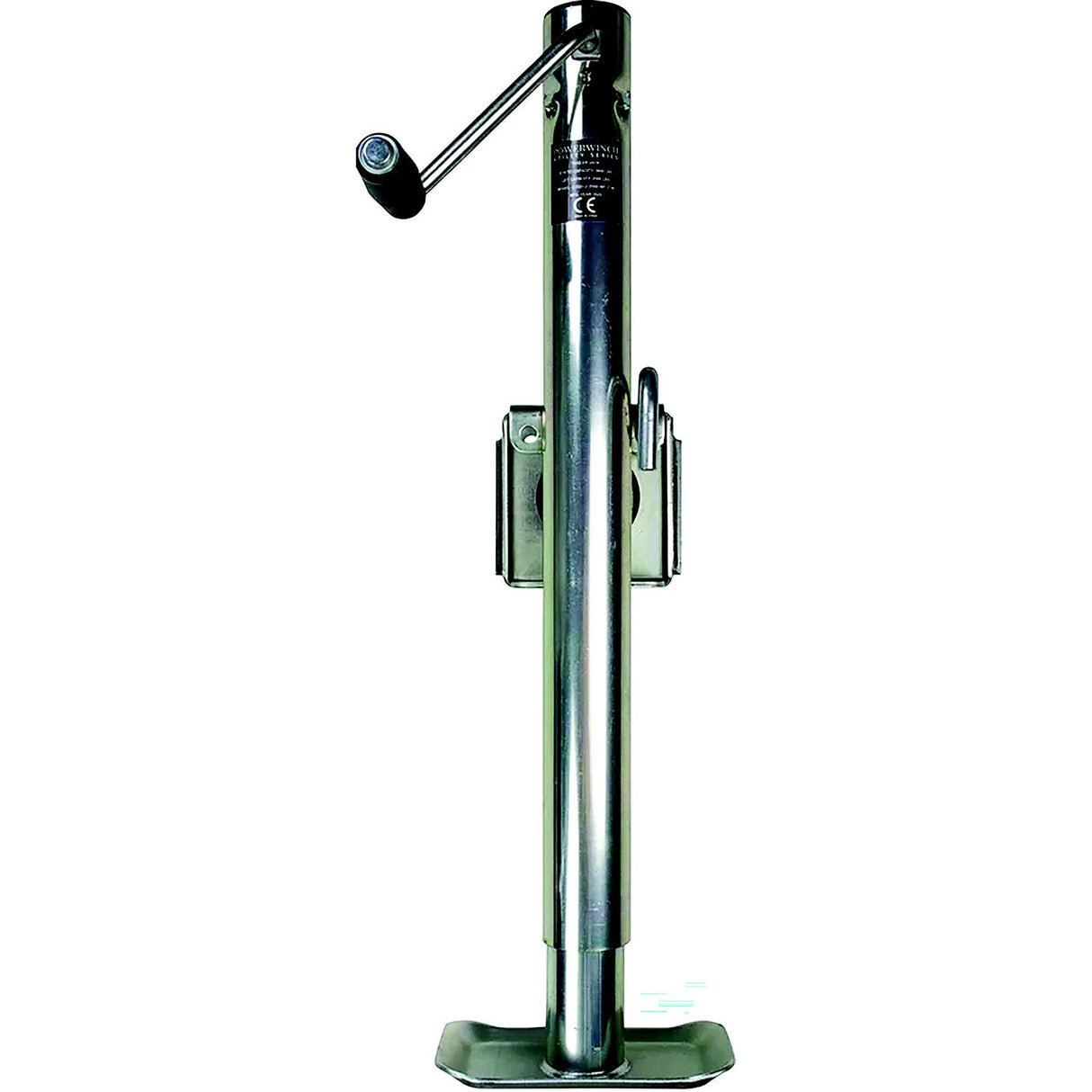 Powerwinch Utility Series Jack - 2500lb, Bolt-On, Flat Plate, Zinc [21500-J-2500-BF-Z-R] - official Powerwinch product image 2