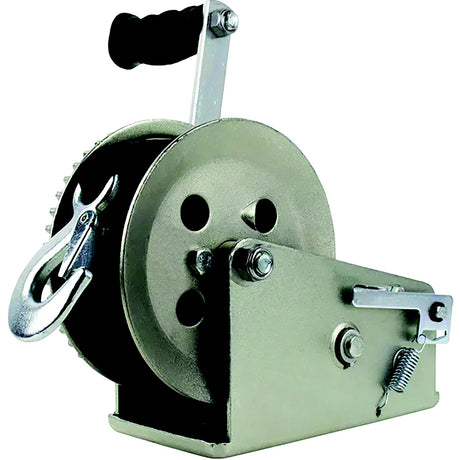 Powerwinch Utility Series Winch 1,800lb, 2 Speed, 8" Crank Arm - Zinc [21500-W-1800-8-Z-R] - official Powerwinch product image 2