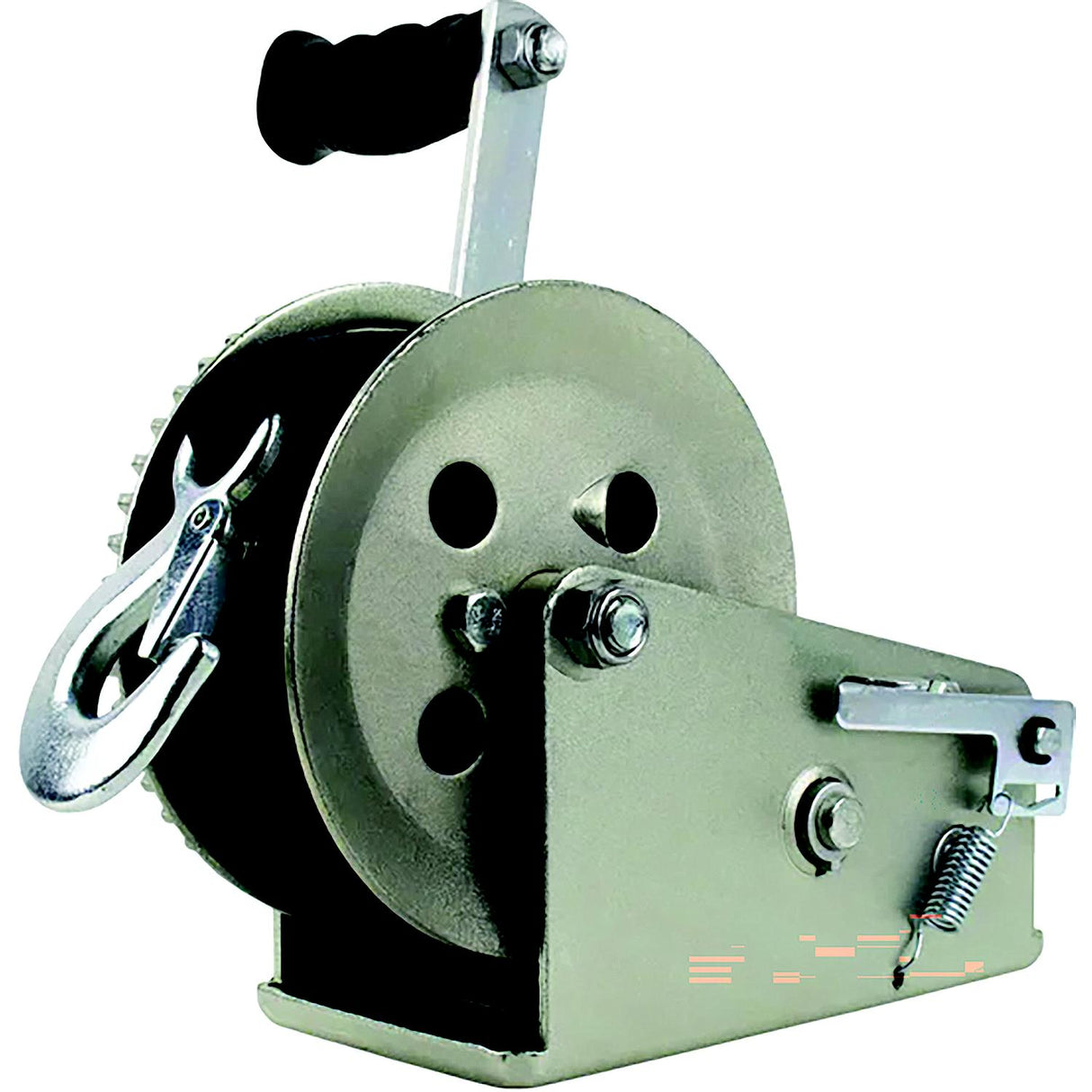 Powerwinch Utility Series Winch 2,500lb, 2 Speed, 8" Crank Arm - Zinc [21500-W-2500-8-Z-R] - official Powerwinch product image 3