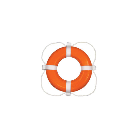 Taylor Made Products Taylor Vinyl Coated Foam Life Ring, 20" Orange w/White Rope, 6/case - 2020122285