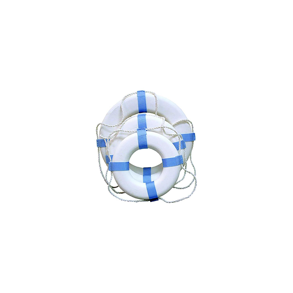Taylor Made Products Taylor 17" Decorative Ring Buoy, White/Blue (Not a Life Saving Device) - 2020108354