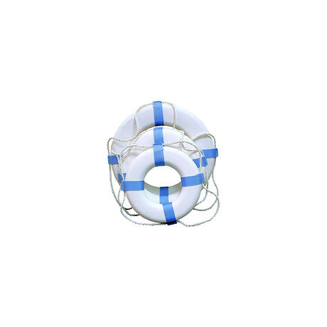 Taylor Made Products Taylor 17" Decorative Ring Buoy, White/Blue (Not a Life Saving Device) - 2020108354