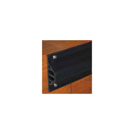 Taylor Made Products Taylor Dock Pro® Commerical Grade Premium Side Gard 4.25" High, 10' Straight, Black - 2020137490