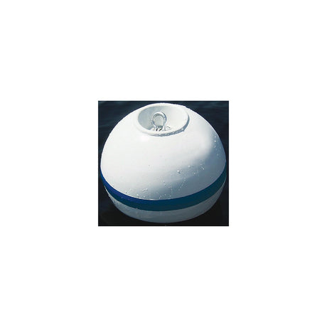 Taylor Made Products Taylor Sur-Moor Shackle Buoy - White With Blue Reflective Striping - 2020108672