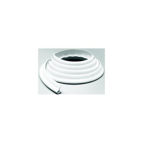 Taylor Made Products Taylor White Twin-Flap Vinyl Deck Channel 1/4" W x 5/8" H x 110" L - 2020108926