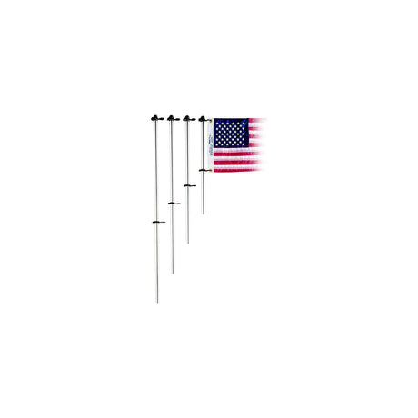 Taylor Made Products Taylor 3/4" Diameter Aluminum Flag Pole With Charlevoix Flag Clips - 2020109082