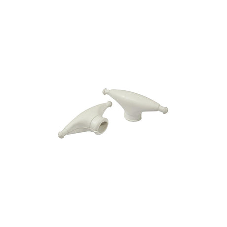 Taylor Made Products Taylor Rubber Spreader Boots - White (Sold in Pairs) - 2020108560