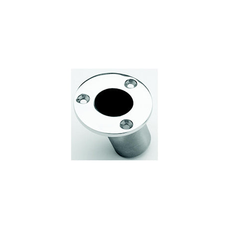 Taylor Made Products Taylor 967 Stainless Steel Flush Mount Flag Pole Socket Fits 1-1/4" Poles, 60 Degree Angle - 2020109096