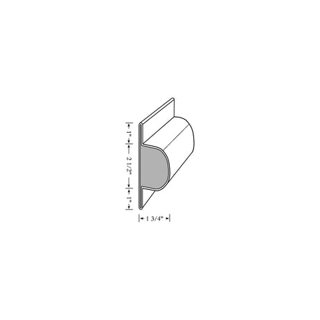 Taylor Made Products Taylor Perimeter Single Dock & Post Bumper Medium 4-1/2" W x 1-3/4" D - 2020108594