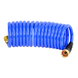 HoseCoil 15' Blue Self Coiling Hose w/Flex Relief - HS1500HP