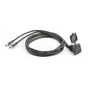 JL Audio 010-13678-00 Panel-Mount Audio Connector
Dual USB Port for Panel-mounting (XMD-USB2X-PNL) - image 1