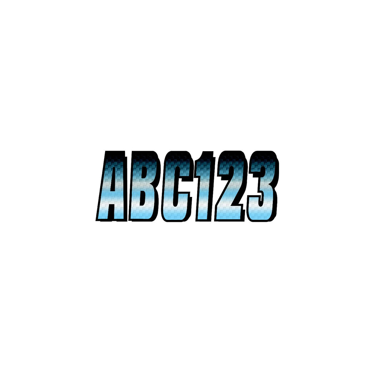 Hardline Products CHBKG300 Letter Kit Chr/Black Marine Boat