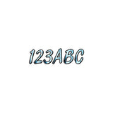 Hardline Products CHBKG400 Letter Kit Chr/Black Marine Boat