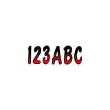 Hardline Products REBKG200 Letter Kit Red With Black Marine Boat