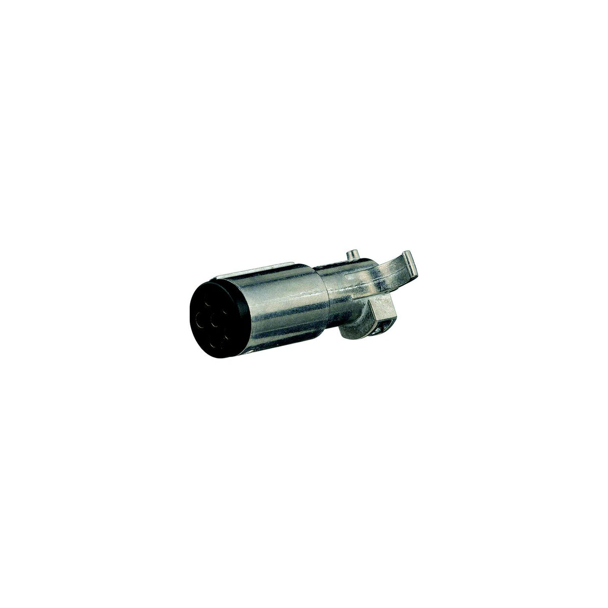 Pollak 6P-100V 6-Pole Round Metal Trailer End Plug - 6P-100V