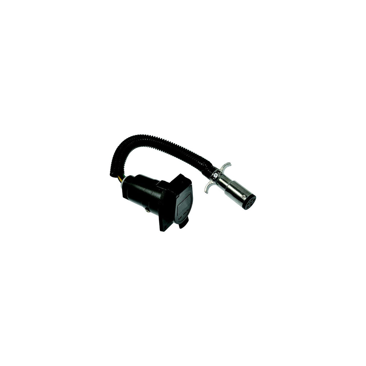 Pollak 6P-104V 6-Pole Round Vehicle End to 7-Blade Trailer End Adapter - 6P-104V