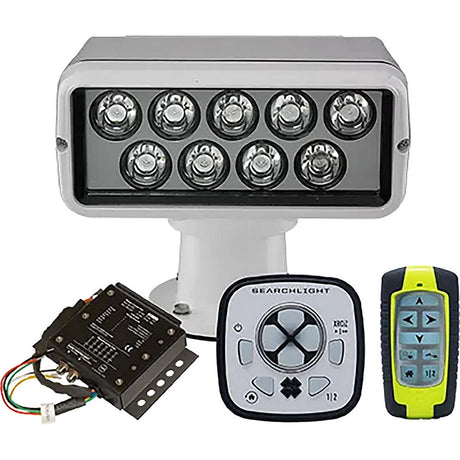 ACR Electronics 1976 RCL-100 Led Remote Controlled Searchlight, Candle power:220000, White, URC-104 Master Controller, URP-103 Point Pad, URH-103 Handheld Wireless Remote, 8" H x 9" W x 8" D, 12-24V - image 1