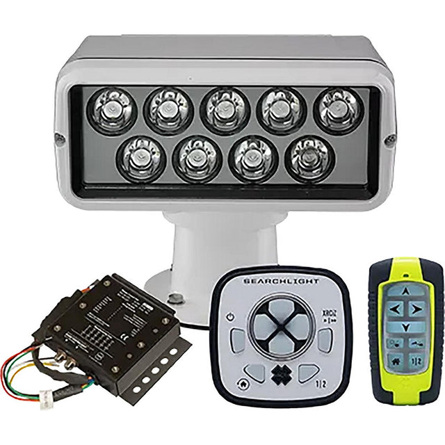 ACR Electronics 1976 RCL-100 Led Remote Controlled Searchlight, Candle power:220000, White, URC-104 Master Controller, URP-103 Point Pad, URH-103 Handheld Wireless Remote, 8" H x 9" W x 8" D, 12-24V - image 1