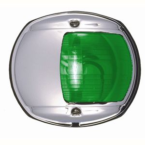Perko LED Side Light - Green - 12V - Chrome Plated Housing - 0170MSDDP3
