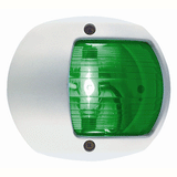 Perko LED Side Light - Green - 12V - White Plastic Housing - 0170WSDDP3