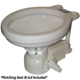 Raritan Sea Era QC Electric Toilet - Household Style - Integral Pump - Straight 90 Discharge - 12v [160HI012]