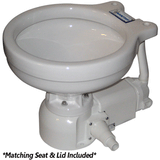 Raritan Sea Era QC Electric Toilet - Marine Size - Integral Pump - Straight &amp; 90&deg; Discharge - 12v - 160MI012