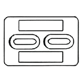Camp Bolt-On Small Divers Zinc Plate for Hull - DP-2 - image 1