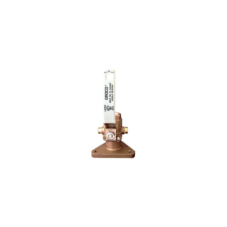 GROCO 1-1/4" Bronze Tri-Flanged Ball Valve/Seacock [FBV-1250] - official GROCO product image 3