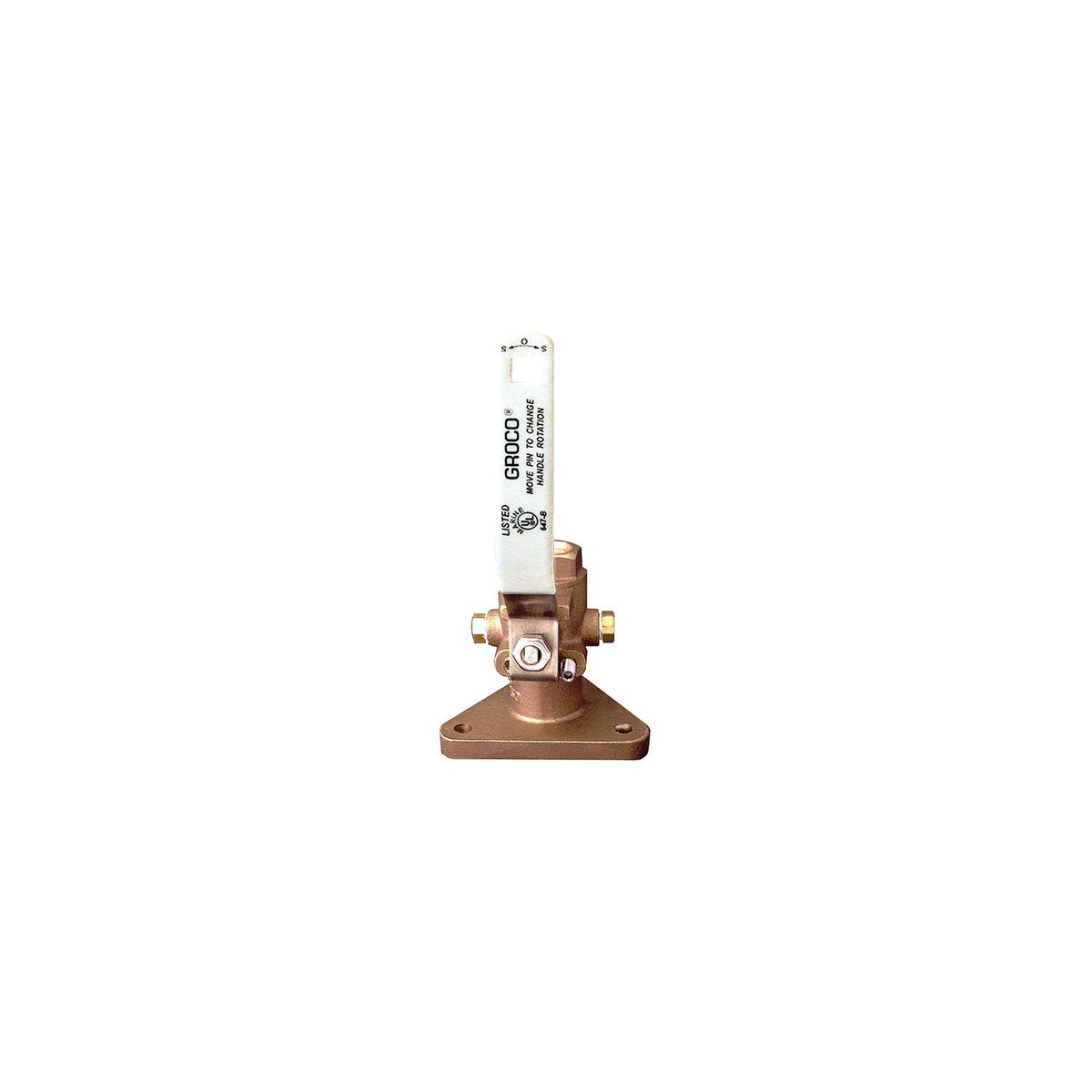 Groco FBV Bronze Full-Flow Tri-Flange Seacock - FBV-2000 - image 1