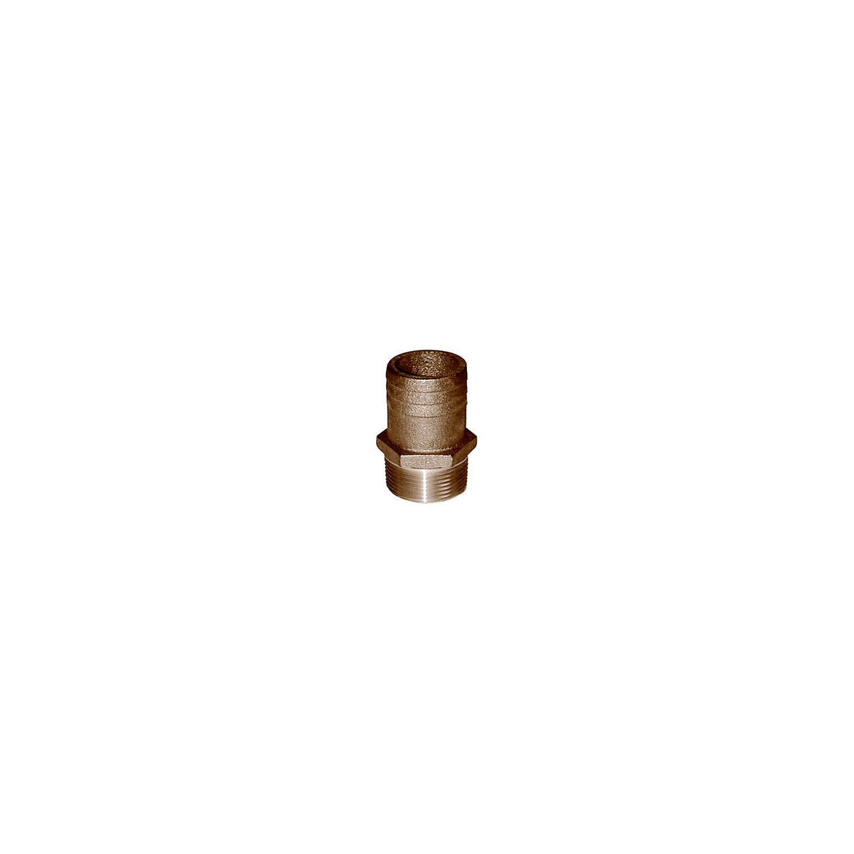 GROCO 1" NPT x 1-1/8" Bronze Full Flow Pipe to Hose Straight Fitting [FF-1125] - official GROCO product image 2
