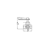 GROCO 1/2" 4-Port Tank Selector Valve [FV-450-X] - official GROCO product image 2