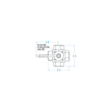 GROCO 1/2" 5-Port Tank Selector Valve [FV-550-L] - official GROCO product image 2