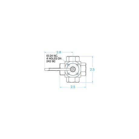 GROCO 1/2" 5-Port Tank Selector Valve [FV-550-L] - official GROCO product image 2